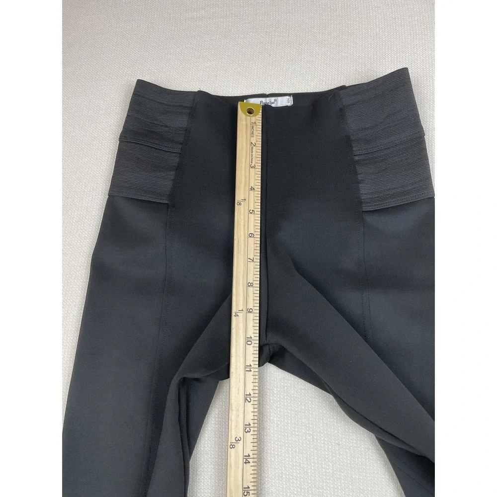 Papaya Leggings Women's Size Medium Black Side Elastic Vertical Seams Athleisure